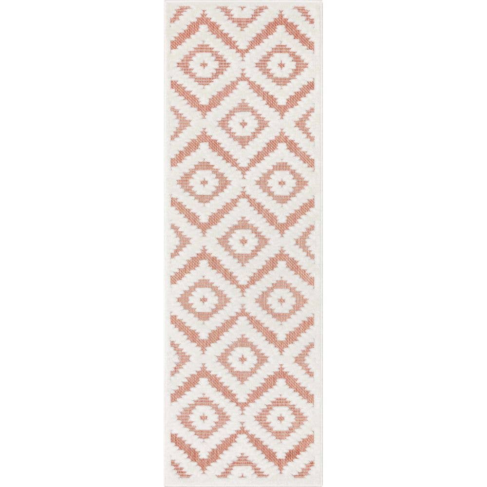 Keiko Tribal Moroccan Indoor/Outdoor Terracotta High-Low Rug