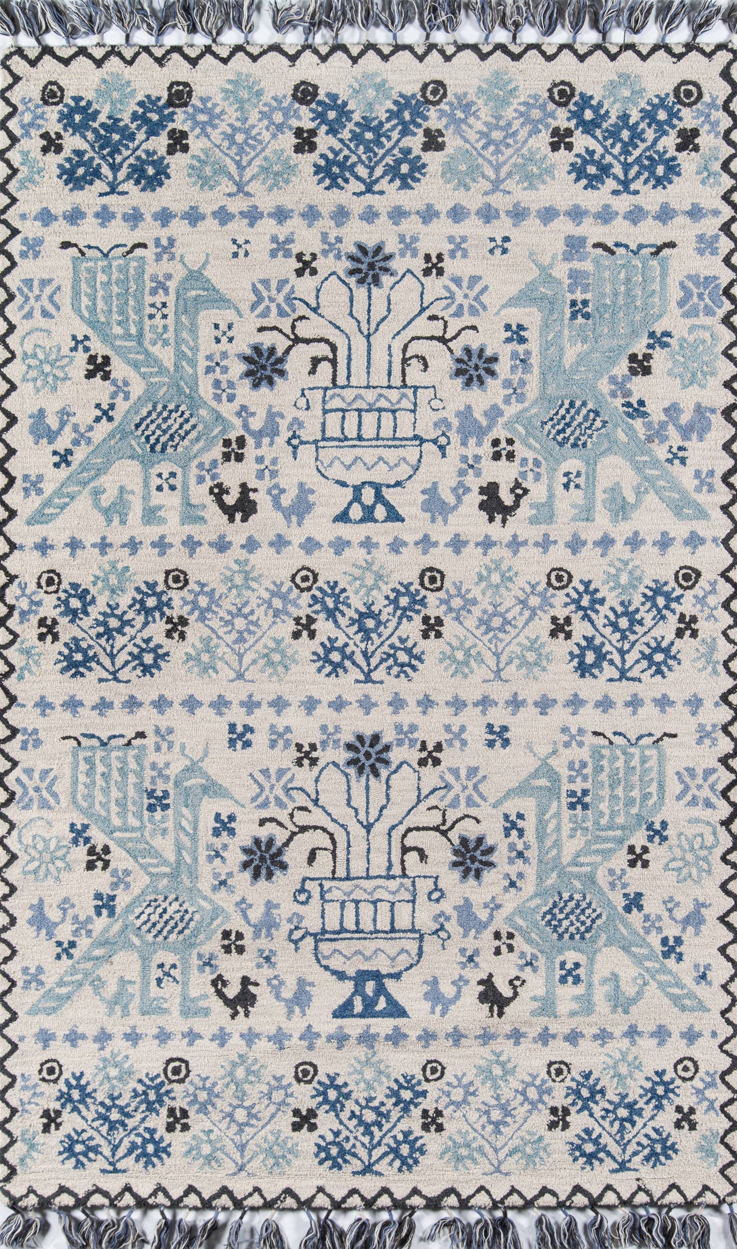 Momeni Tahoe Blue Tribal Area Rug