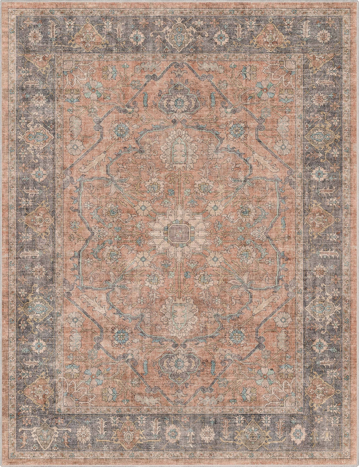 Antigua Vintage Persian Oriental Flat-Weave Rug