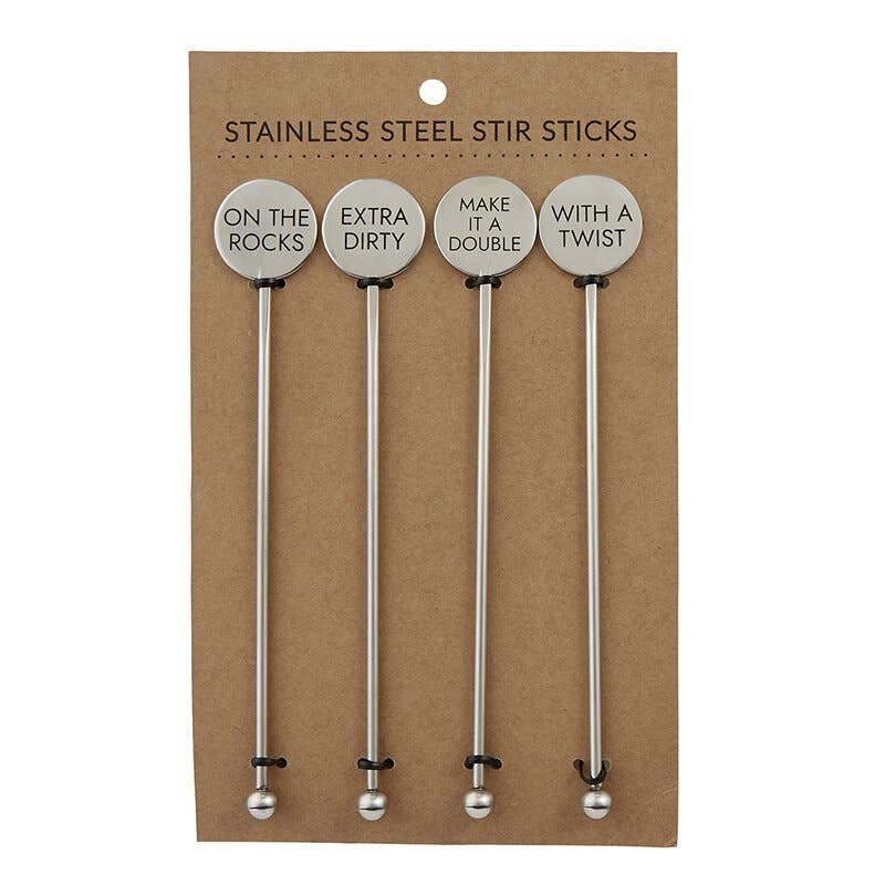 Stainless Steel Stir Sticks - Cocktails