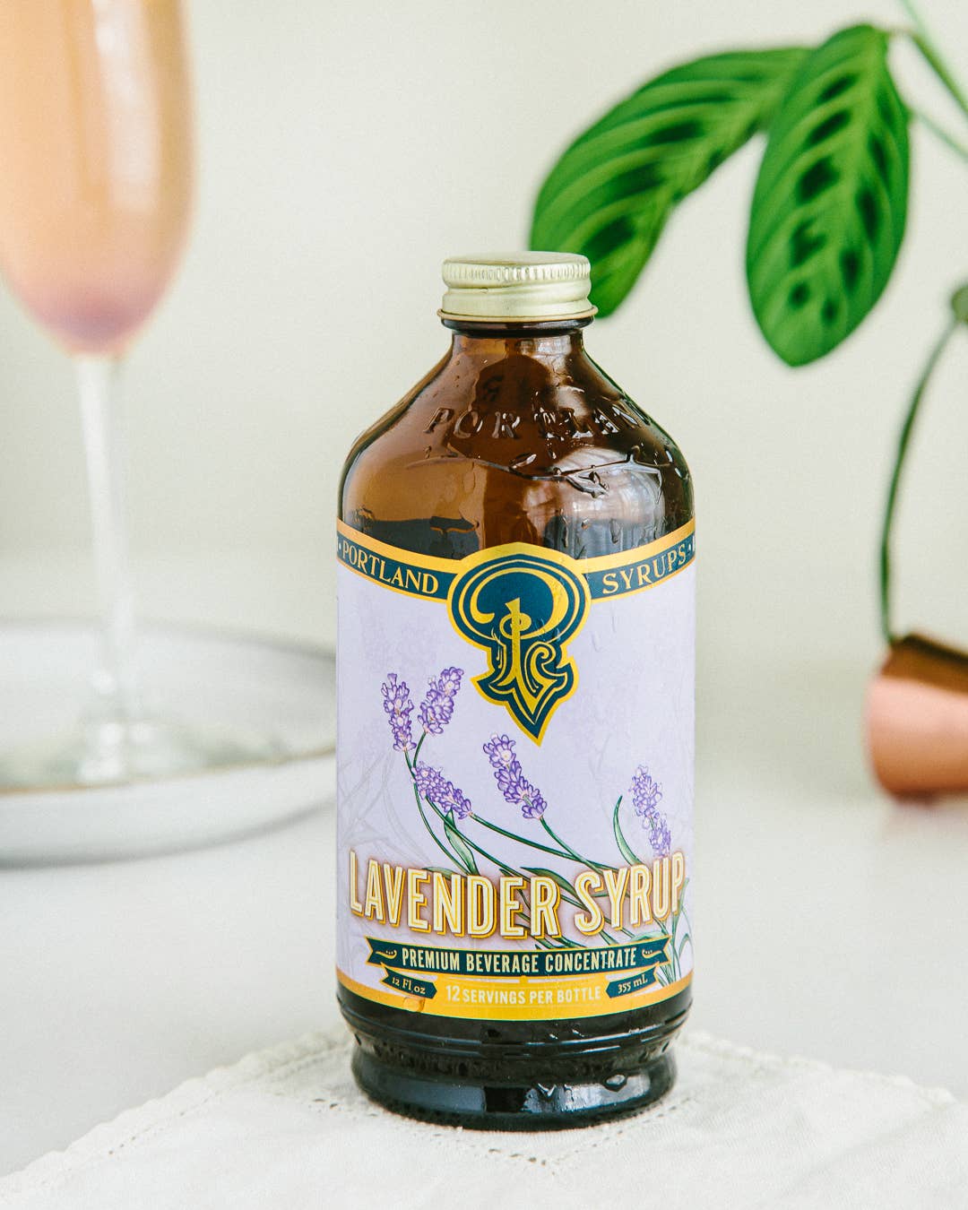 Lavender Syrup 12oz - cocktail / mocktail beverage mixer