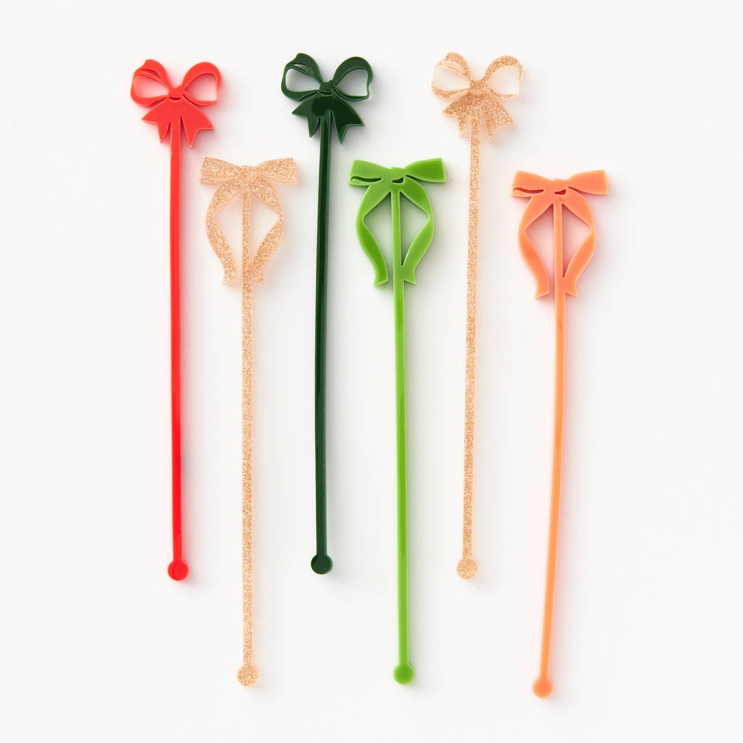 Paper Source Acrylic Bow Drink Stirrers