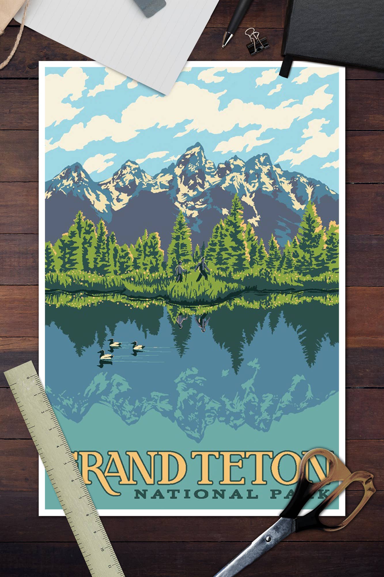 Grand Teton National Park Wyoming Art Wall Decor (9 Options)